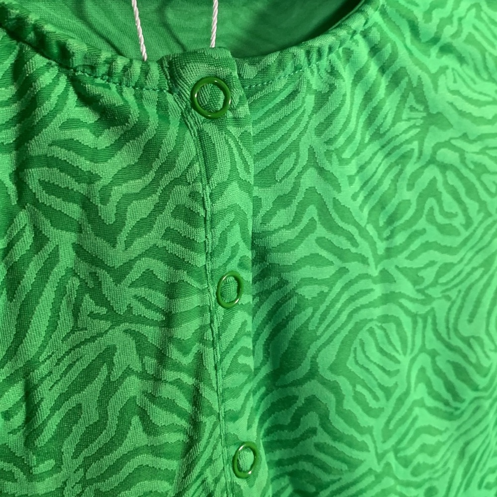 Andie Swim Women The Augusta Swim Jacket Green Zebra Print Beach Vacation XS NWT - Picture 6 of 7
